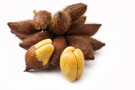 Tropical fruit name "Salacca zalacca",See is all Asian zoneの写真素材