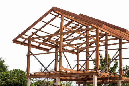 Home construction of wood