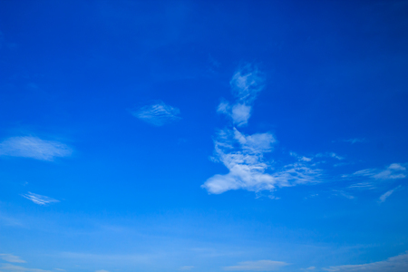 clouds in the blue skyの写真素材