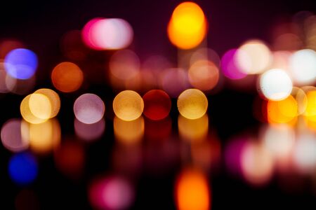 Abstract circular bokeh background of Christmaslight