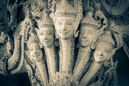 Face deva of Thai artの写真素材