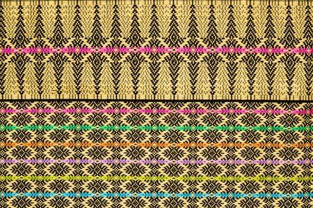 Traditional hand made original silk pattern of Thailandの写真素材