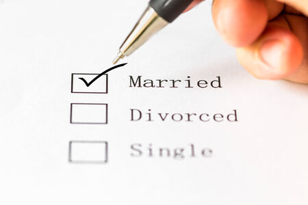 Married of choice on document