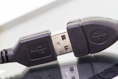 USB Cable Plug connectionの写真素材