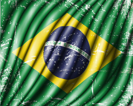 Brazilian Flagの写真素材