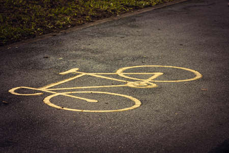 Channel for Bicycle specific Safety of the driverの写真素材