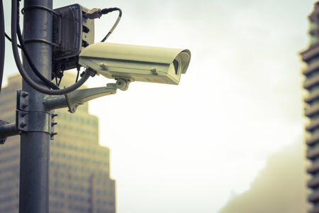 Camera cctv at outdoorの写真素材