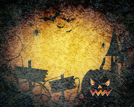 Halloween pumpkin backgroundの写真素材