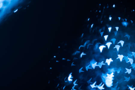 Abstract blue bokeh defocused backgroundの写真素材