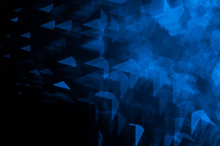 Abstract blue bokeh defocused backgroundの写真素材