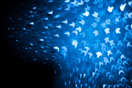 Abstract blue bokeh defocused backgroundの写真素材