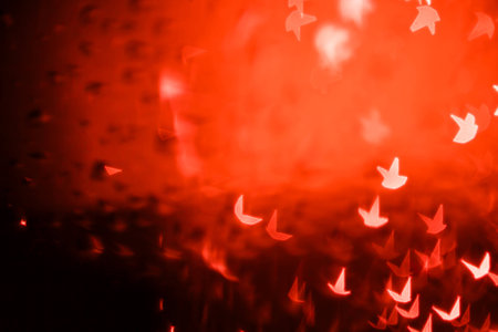 Abstract bokeh background.Christmasの写真素材