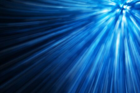 Abstract blue motion defocused backgroundの写真素材