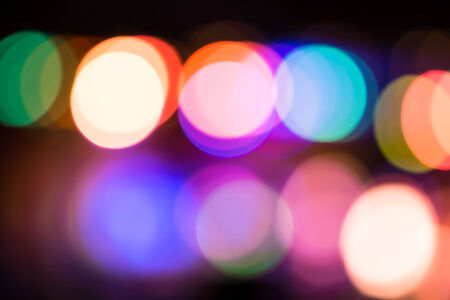 Abstract circular bokeh background of Christmaslightの写真素材