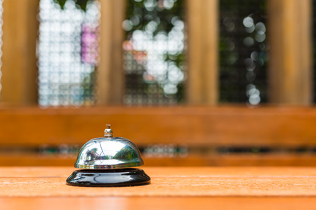 Restaurant service bell vintage with bokeh