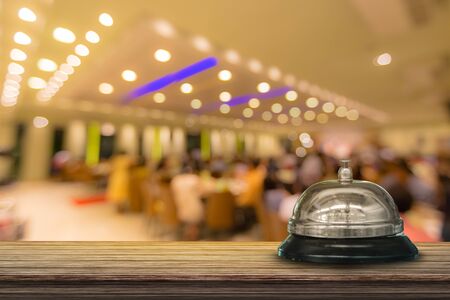 Bell service with blurred people