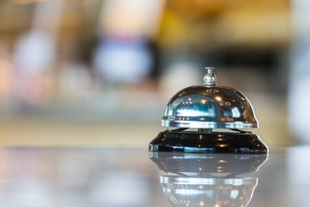 Bell call vintage service on counter
