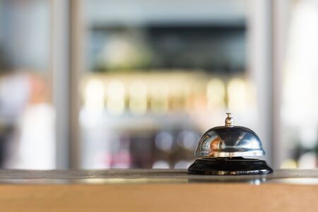 Bell call vintage service on counterの写真素材