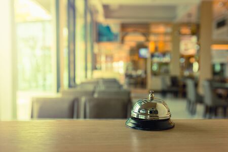 Restaurant bell vintage with bokeh
