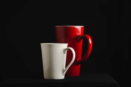 Couple cup on dark background