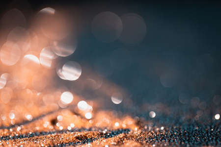 Luxury bokeh gold color abstract backgroundの写真素材