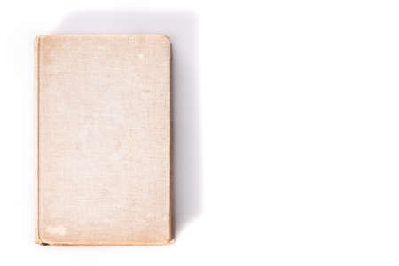 Old book on white background, Education conceptの写真素材