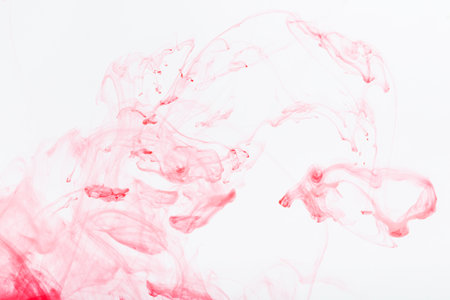 Abstract color mix , drop of Ink color mix paint falling on water Colorful ink in water, Color drops in waterの写真素材