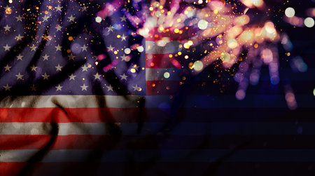 US American flag. For USA Memorial Day, Veteran's Day, Labor day, or 4th of July celebrationn.の写真素材