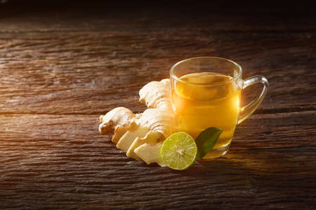 Ginger hot drink  for healthyの写真素材