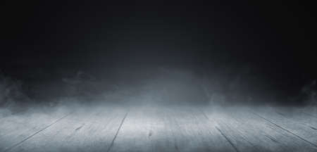 Smoke on dark wood background, Black friday backgroundの写真素材