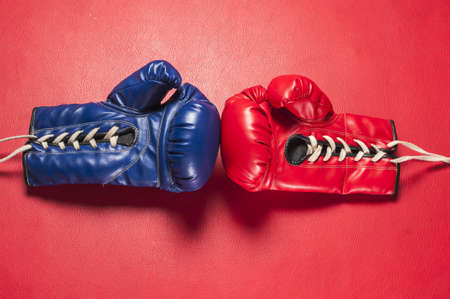 Blue   red golvesの写真素材