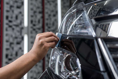 Car polishing series : Glass coatingの写真素材
