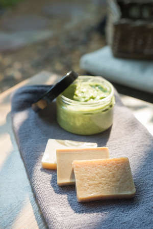 Bathroom amenity setの写真素材