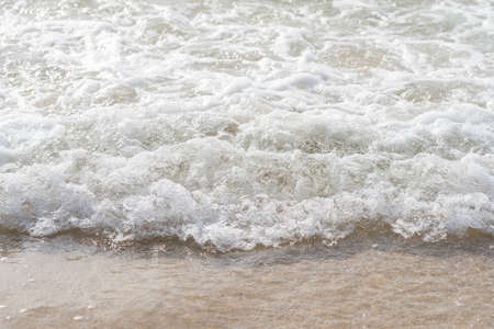 Close up of sea wave from top viewの写真素材