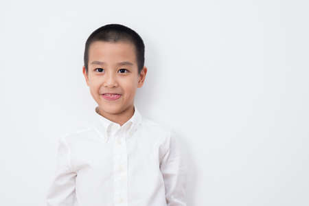 Asian family series : Asian boy in studioの写真素材