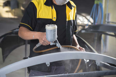 Auto body repair series : Paintingの写真素材