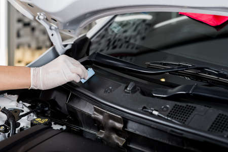 Car polishing series : Glass coatingの写真素材