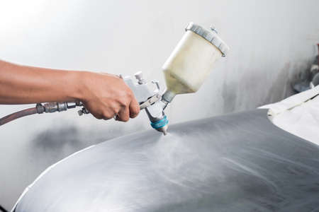 Auto body repair series : Paintingの写真素材