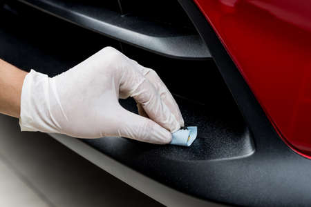 Car polishing series : Glass coatingの写真素材
