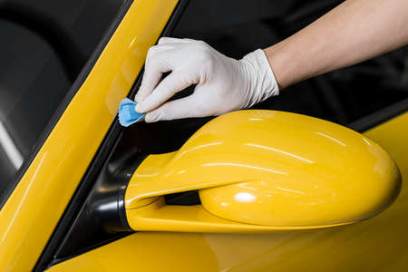 Car detailing series : Glass coatingの写真素材