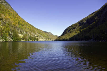 Fall in the Adirondack Mountains around Lake Placid, Keene, North Elbaの写真素材