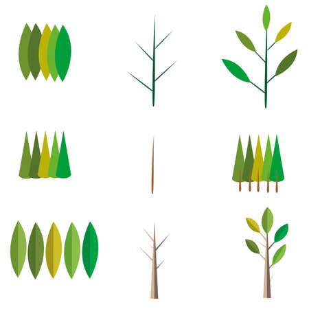 tree plan pattern seasonのイラスト素材