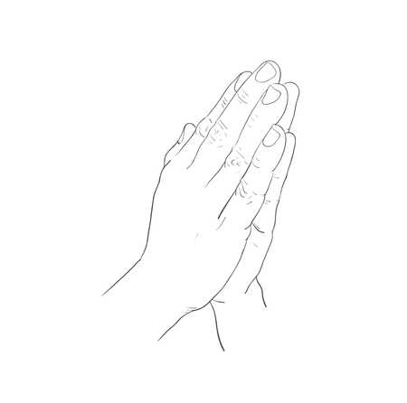 Sawasdee action vector.のイラスト素材