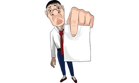 A man in action ,vector.のイラスト素材