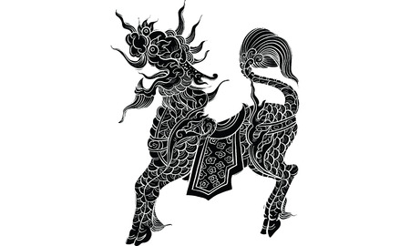 Thai traditional tattooのイラスト素材