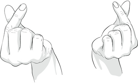 hand action, vectorのイラスト素材