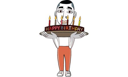 man in actions vectorのイラスト素材