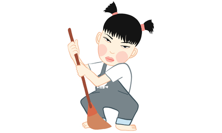 woman action vector illustration.のイラスト素材