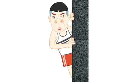 man action cartoon vectorのイラスト素材