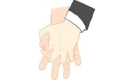 Hand action vectorのイラスト素材